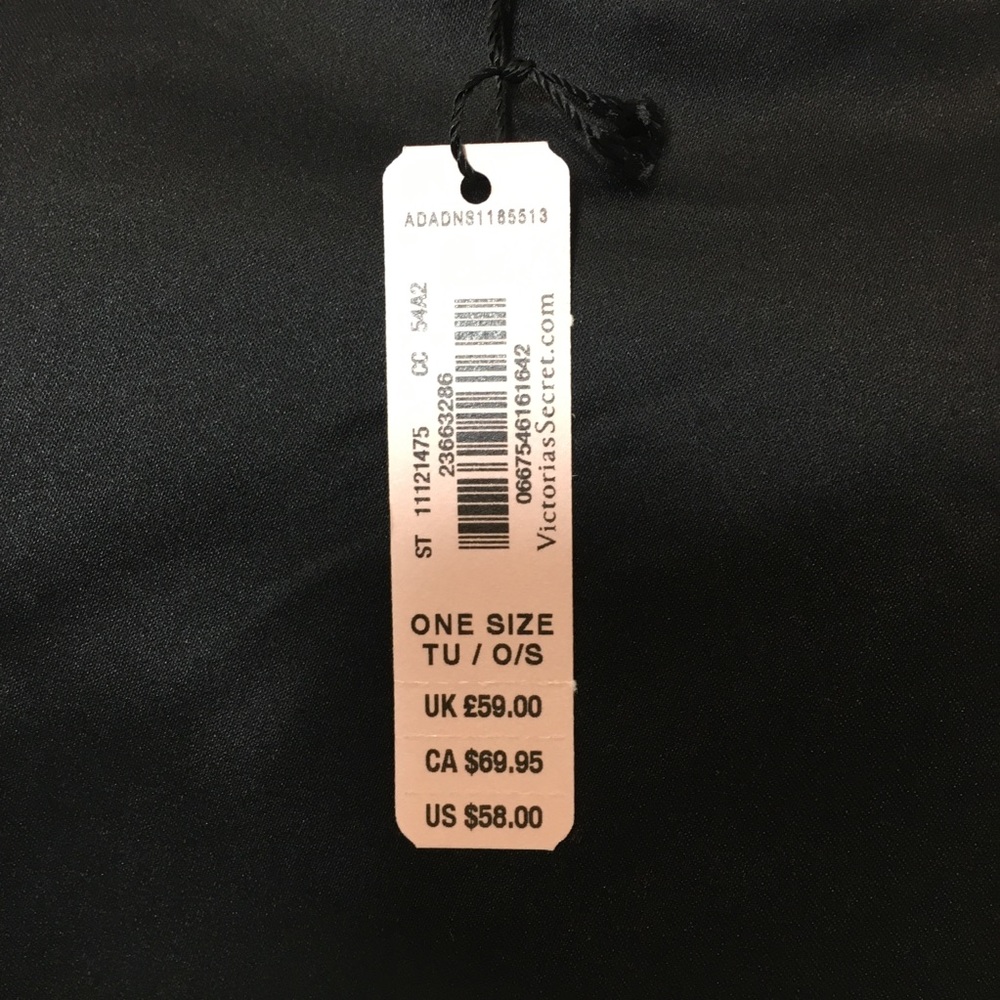 NEW VICTORIA’S SECRET KIMONO SATIN ROBE BLACK - Picture 5 of 8